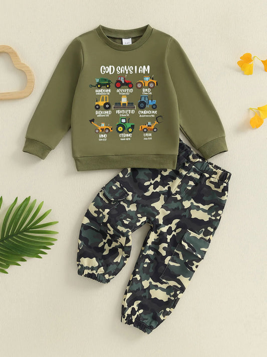 2-Piece Outfit Long Sleeve Crew Neck