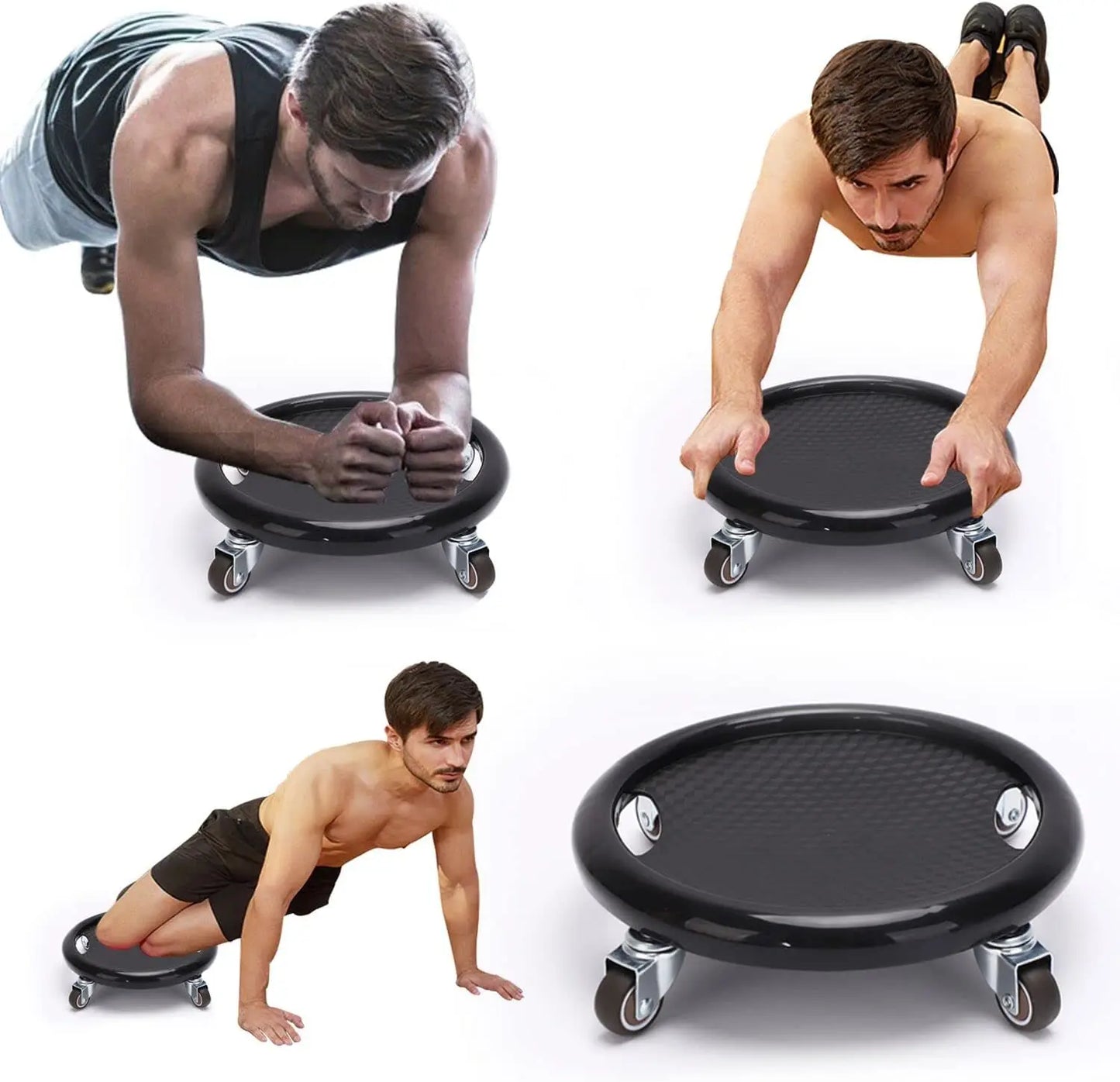 Abdominal Muscle Plate 4-wheel Sliding Roller Disc