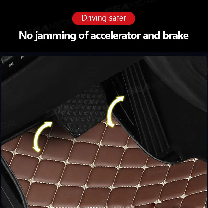 4Pc Car Floor Mat Full Set Universal