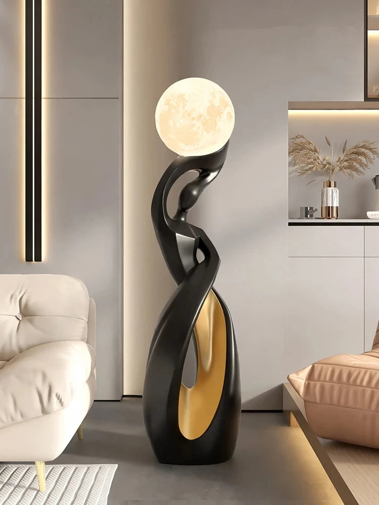 Abstract Art Large Floor Luminous Sculpture Figurines