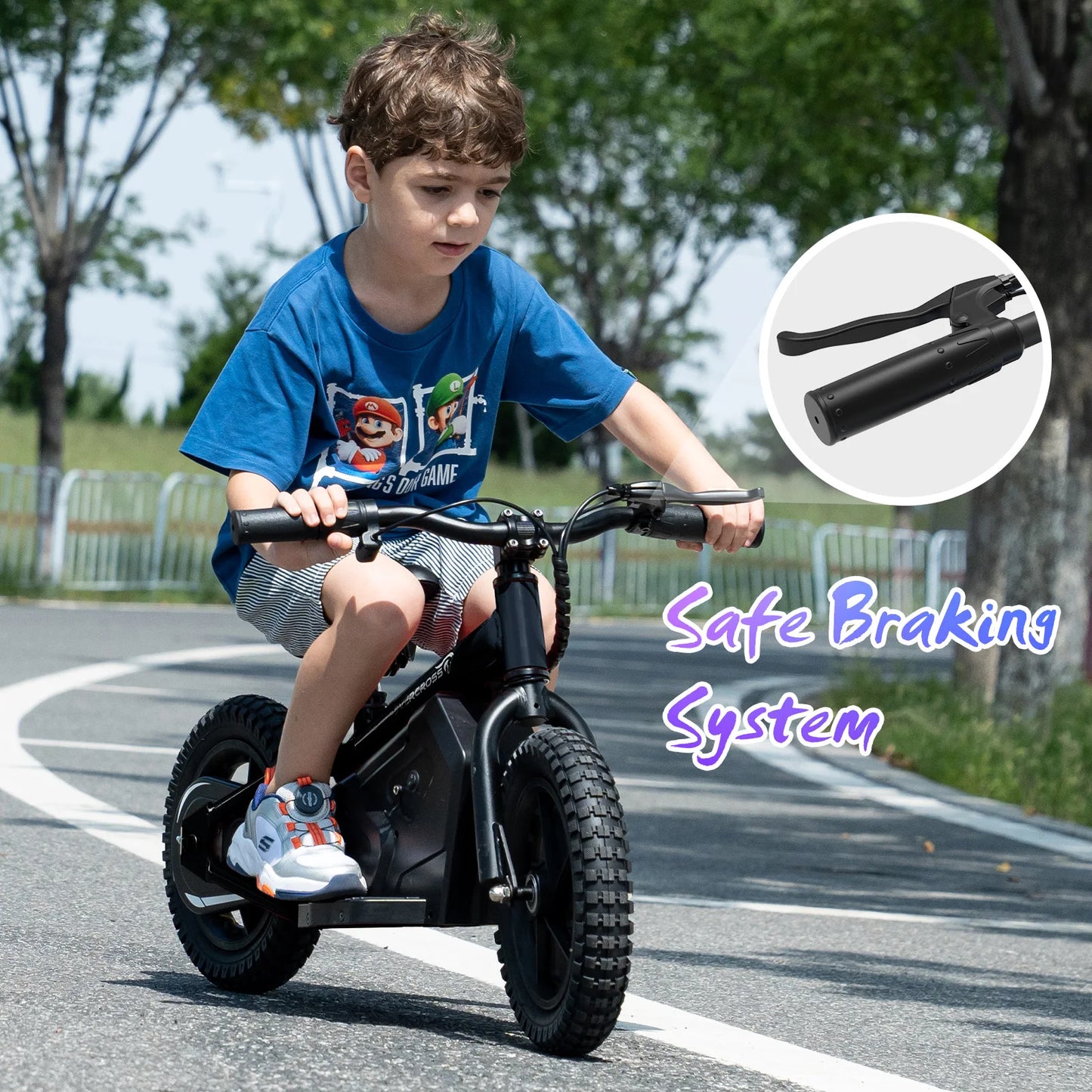 EVERCROSS Electric Balance Bike for Kids 100W with12"Tires