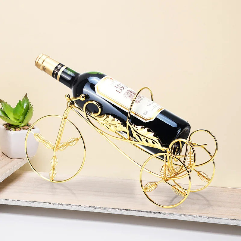 Light Luxury Style Golden Wine Cabinet Decoration