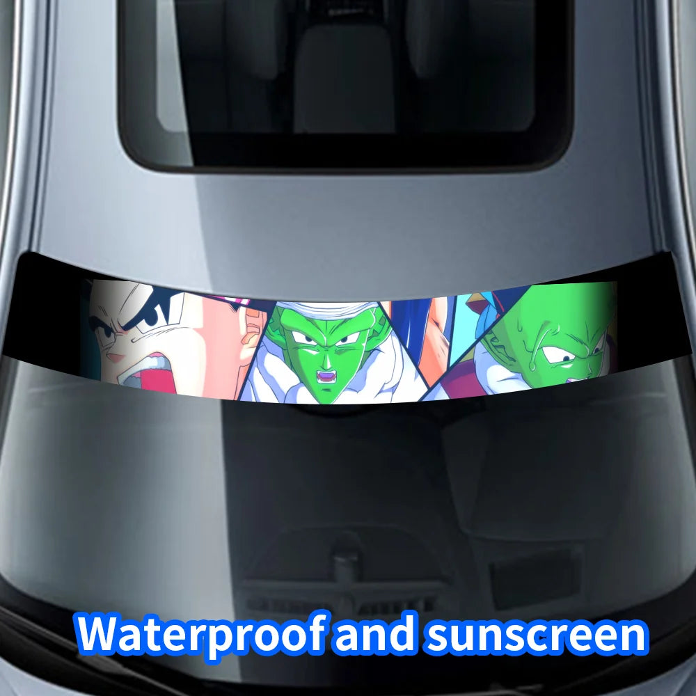 GOKU Front and Rear Decorative Sunshade Decals