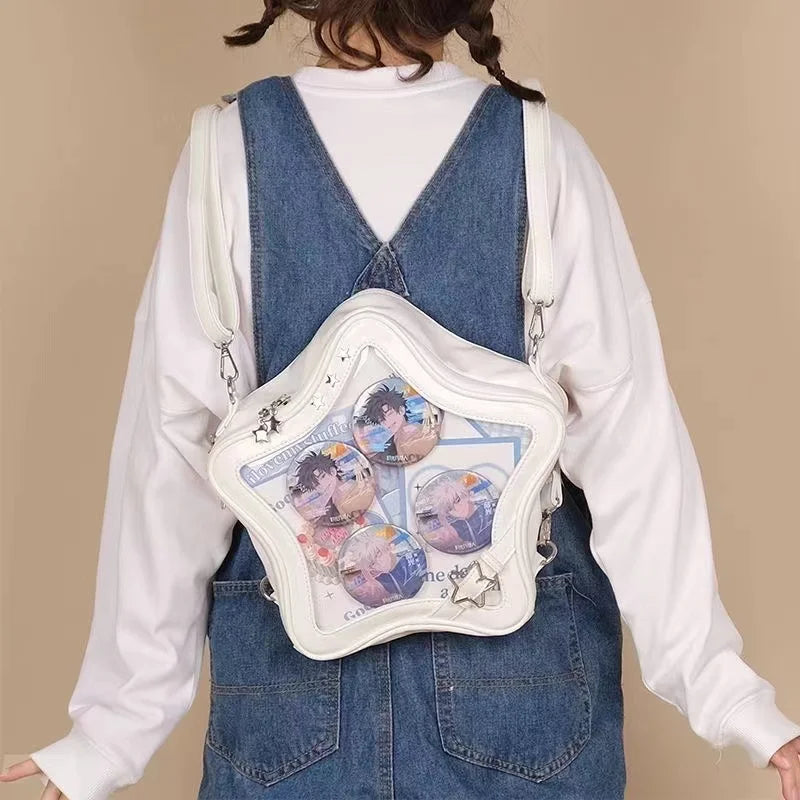 New Transparent School Bag for Women Sweet