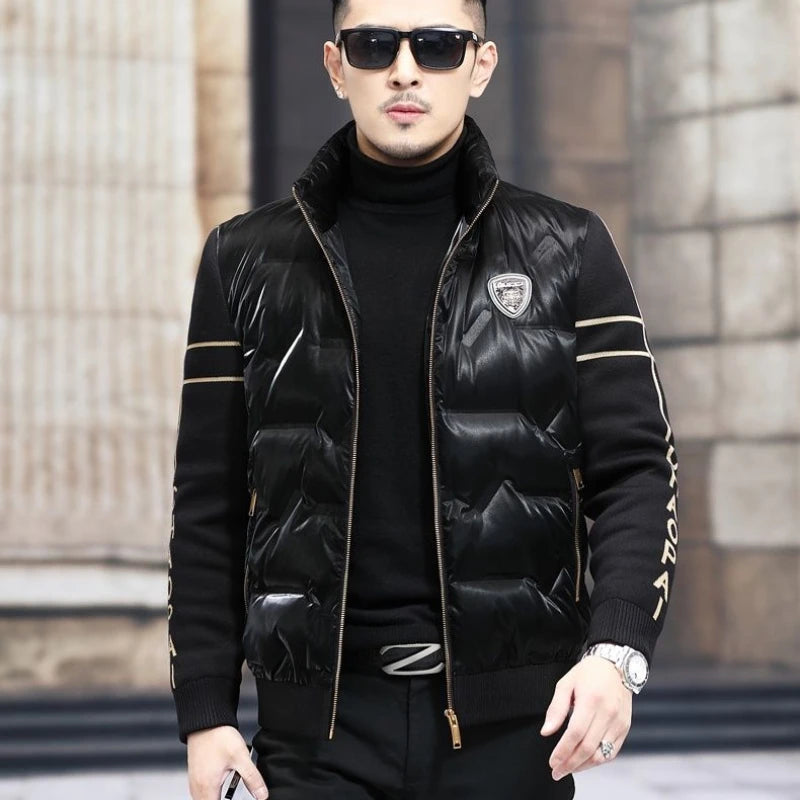 Winter Parkas for Men Stand-up Collar