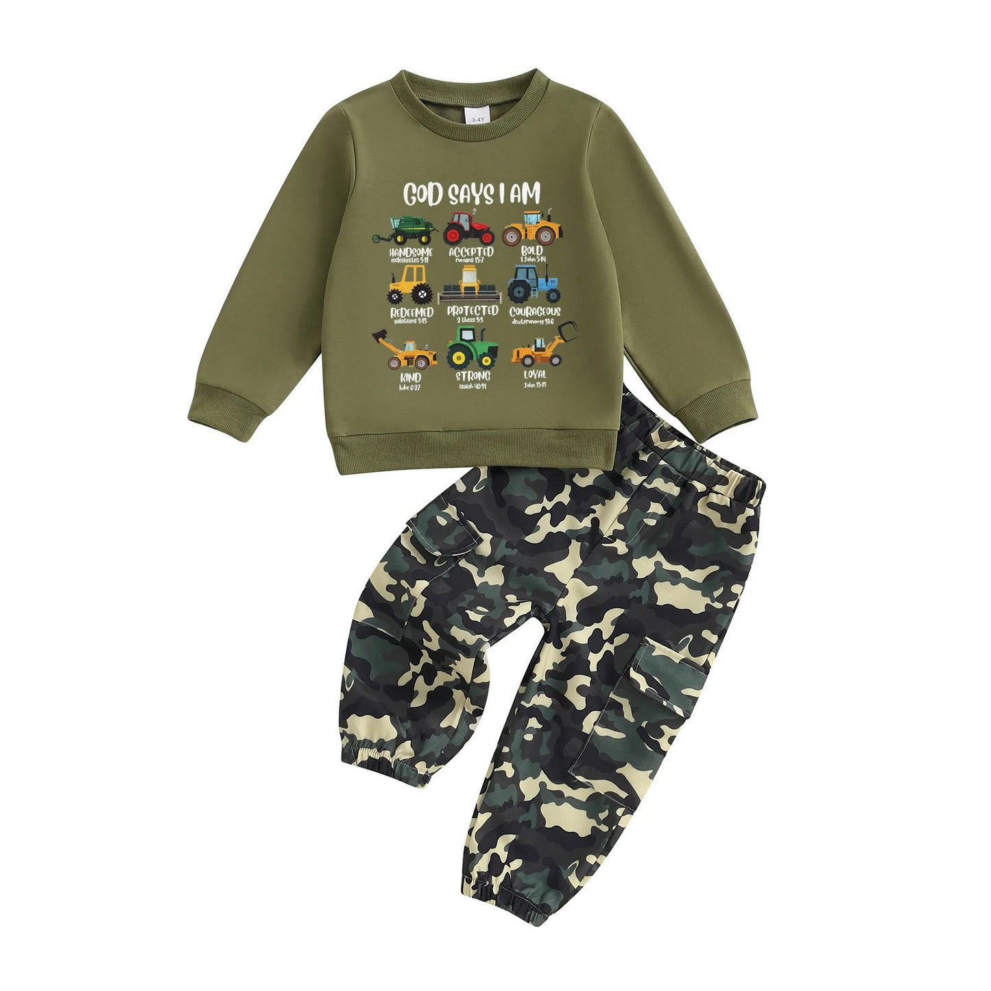 2-Piece Outfit Long Sleeve Crew Neck