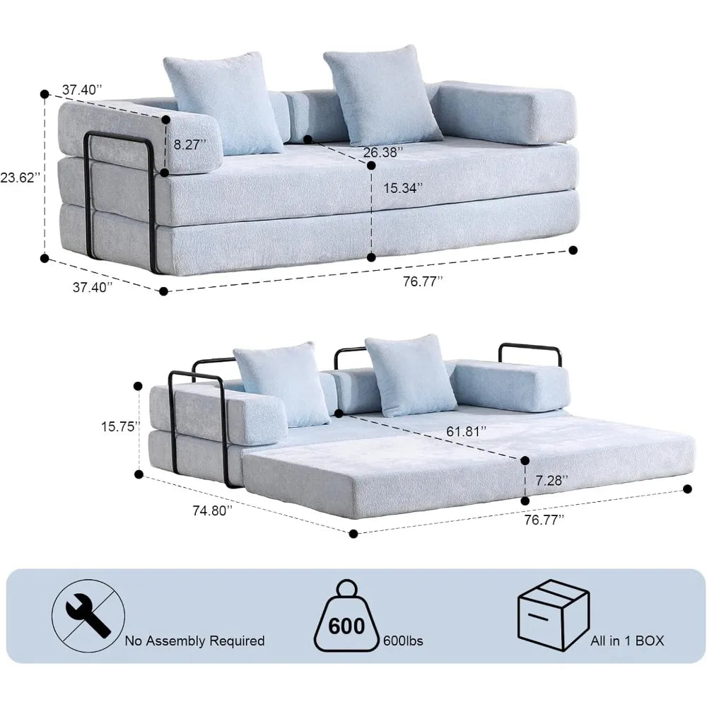 Convertible Sleeper Sofa Bed