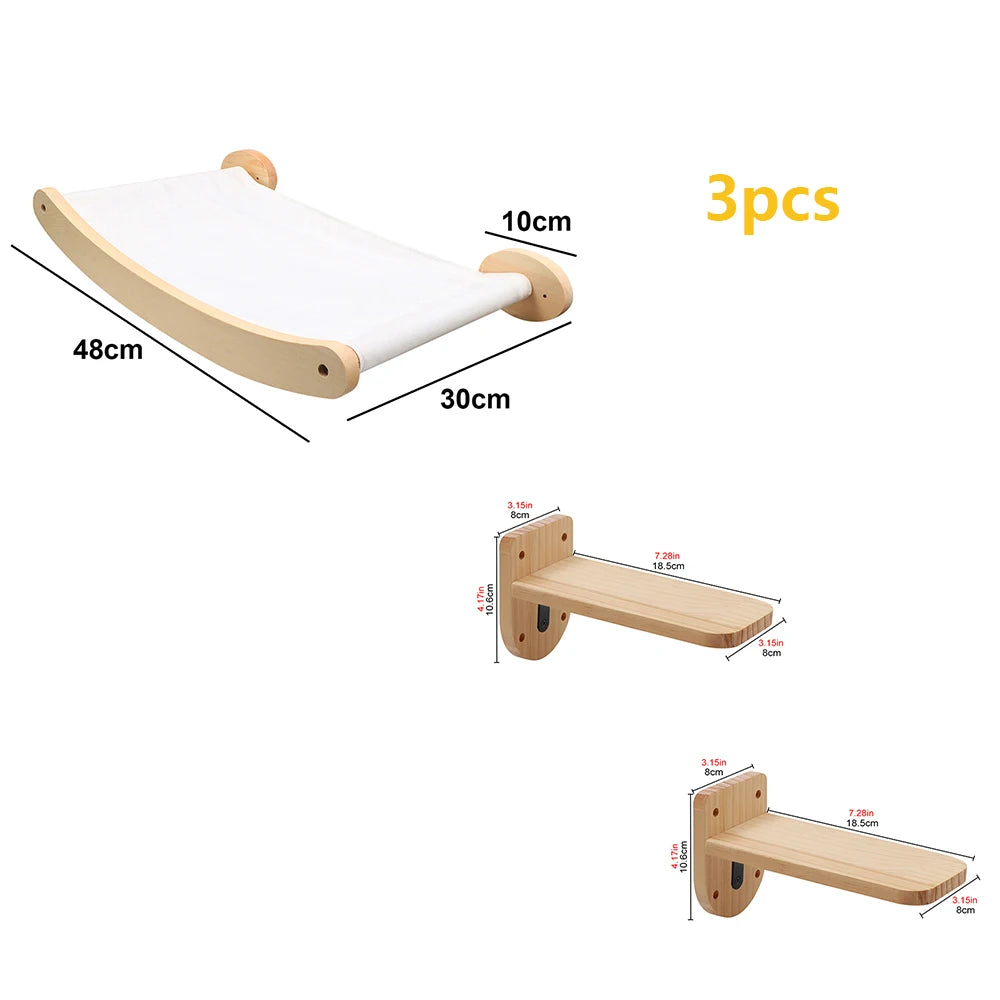 Wall-Mounted Climbing Shelves Cat Furniture