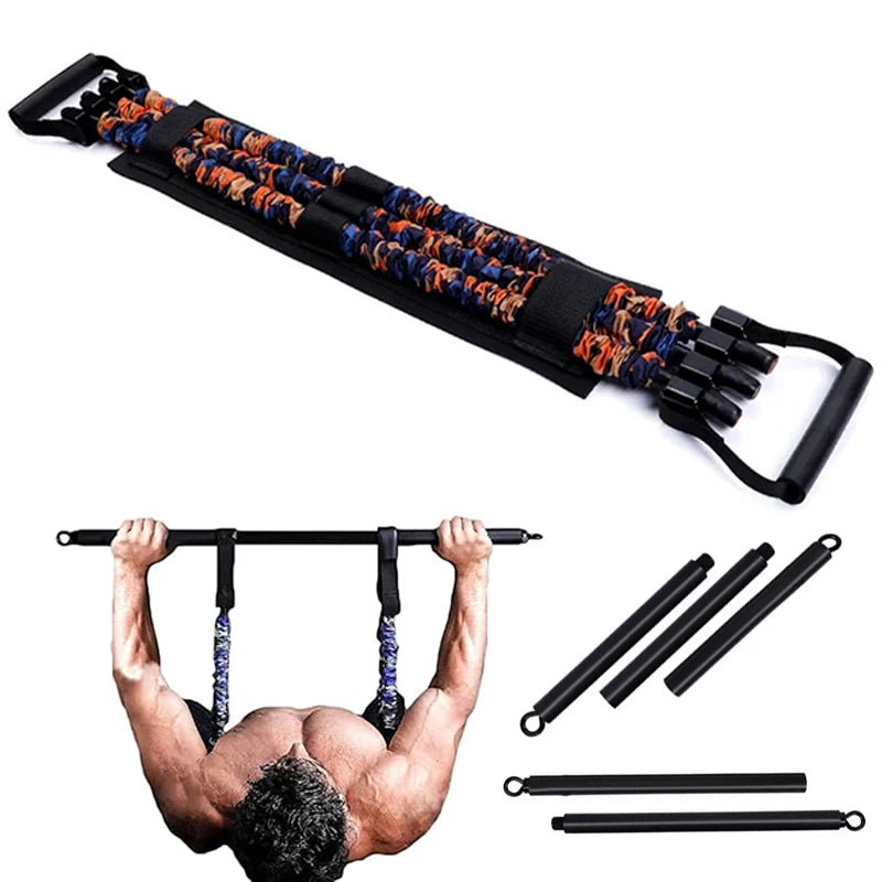 Adjustable Bench Press Bands Fitness Bar