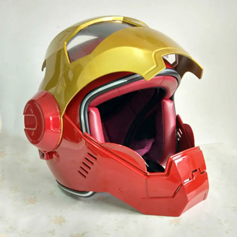 Red Gold MASEI motorcycle open face helmet
