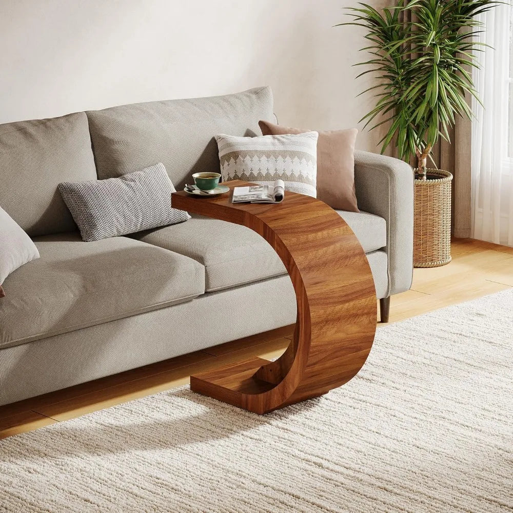 C-Shaped End Table Set of 2