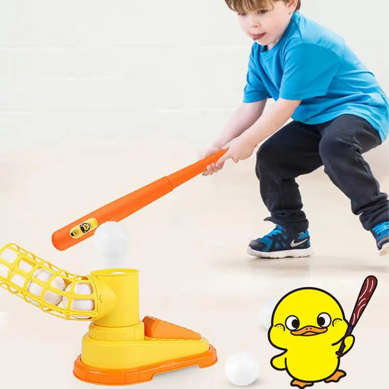 Baseball Pitching Machine For Children With Bat And 3 Baseballs