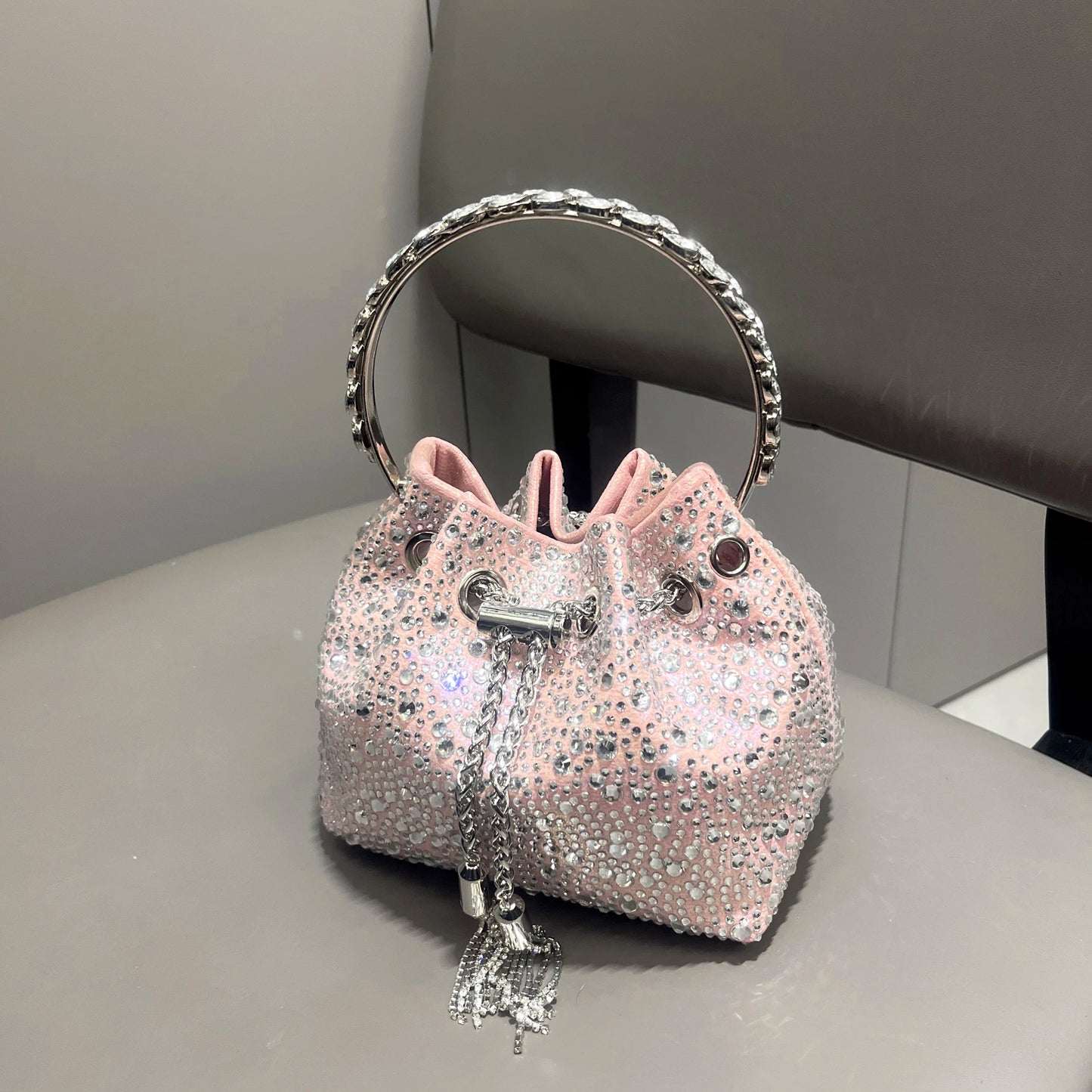 handmade Rhinestones Evening clutch
