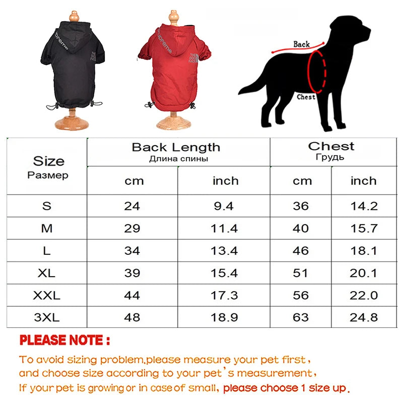 The Dog Face Hoodie for Dogs Cats Waterproof