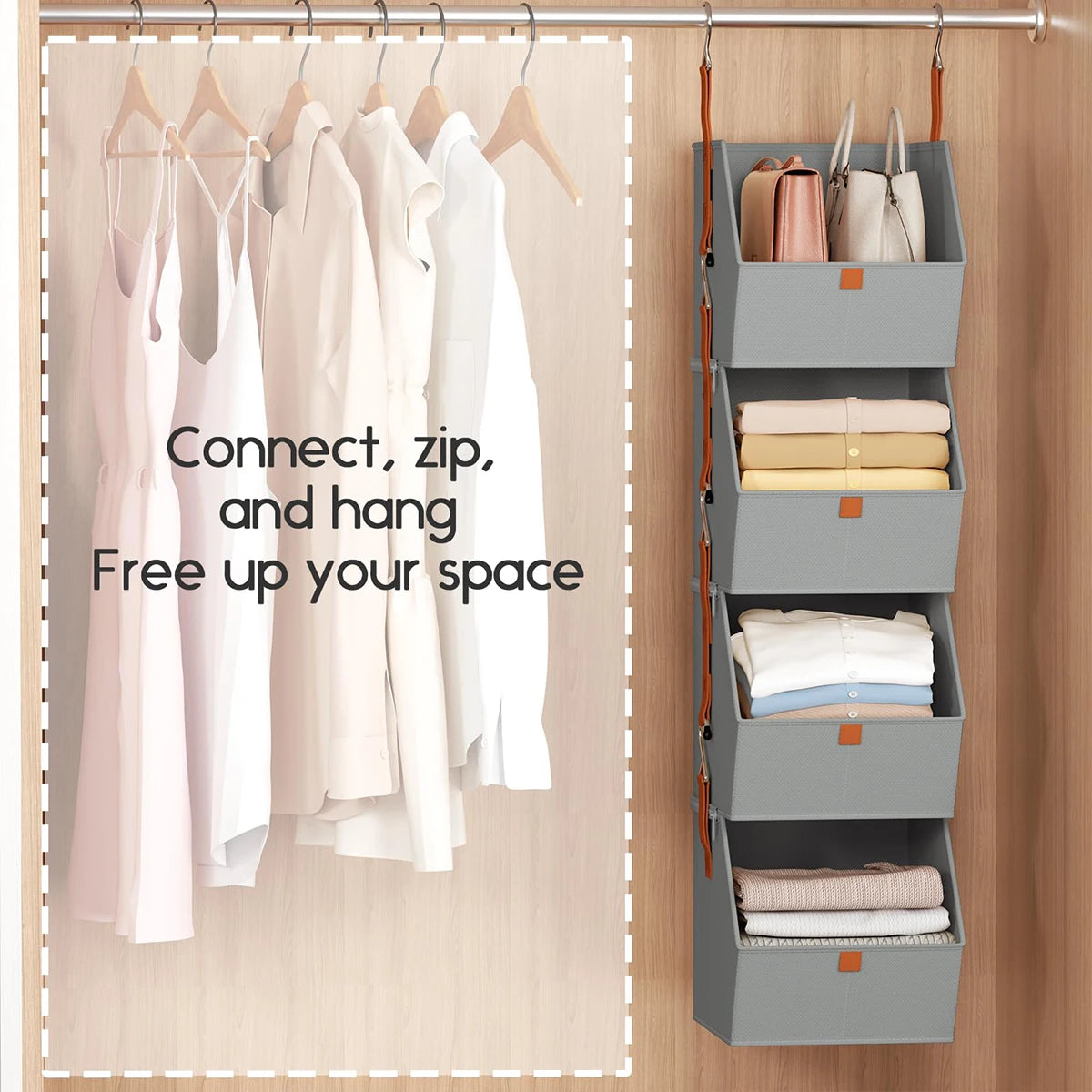 Hanging Closet Organizer 4 Tier