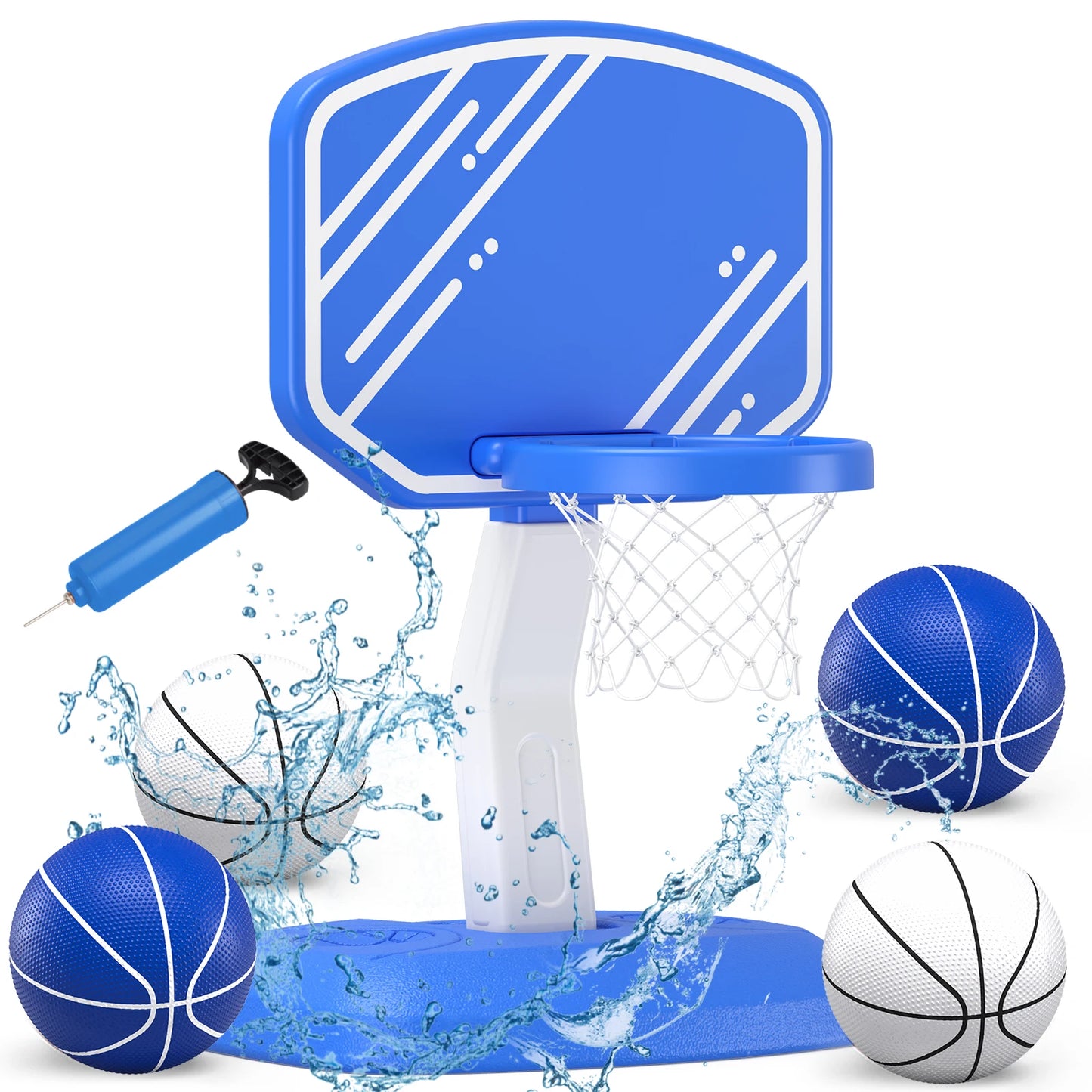 Garden Pool Basketball Hoop with Adjustable Height