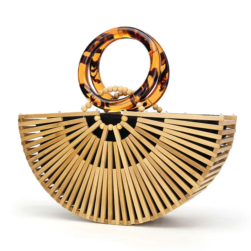 Luxury Womens Small Bamboo Handbag