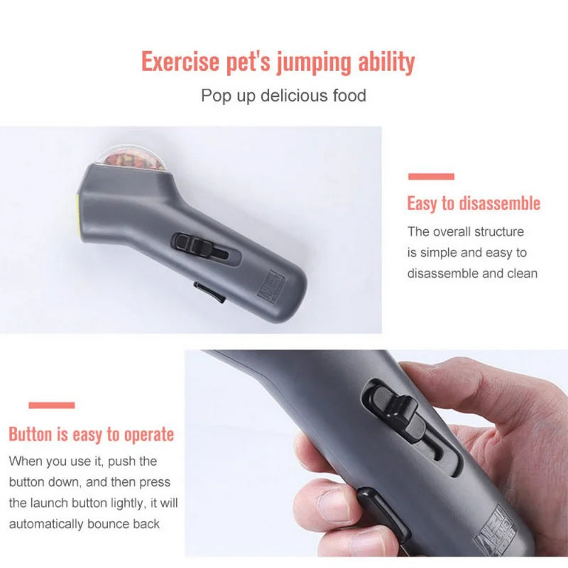 Pet Interactive Training Toy Dog Cat Treat Launcher