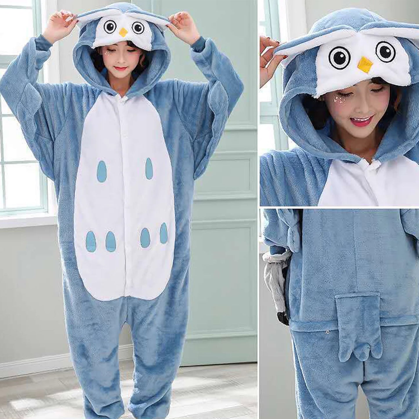 One Piece Pajama Flannel Sleepwear