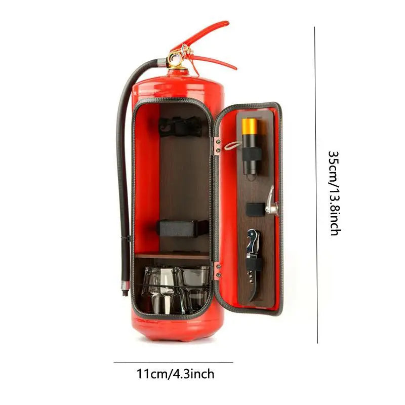Fire Extinguisher Shape Wine Cabinet Decoration Mini Bar