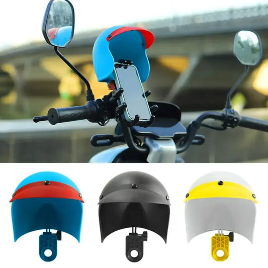 Motorcycle Waterproof Retro Small Helmet Rider Phone Holder