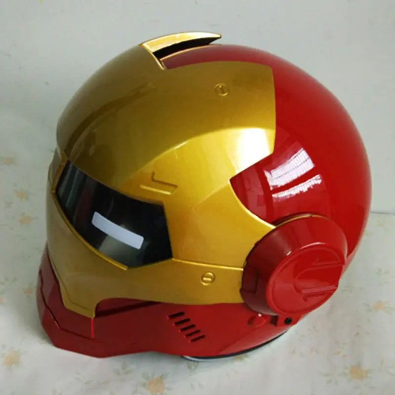 Red Gold MASEI motorcycle open face helmet