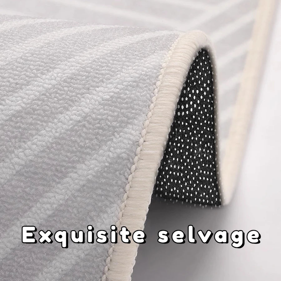 Nordic Geometric Decor Rugs for Soft Washable