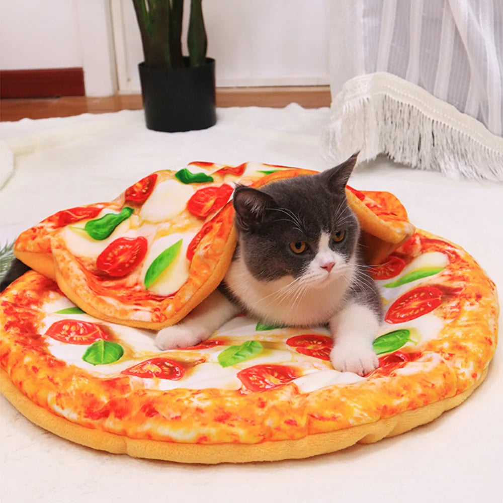 Comfort Pizza mat Soft Warm Dog Sleeping Bed