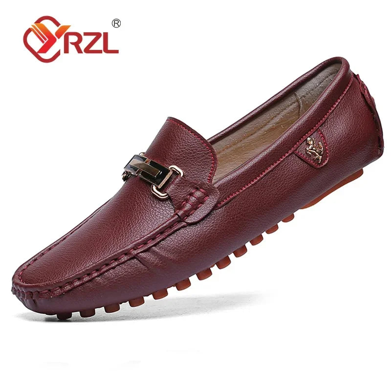 Handmade Leather Slip-On Moccasins
