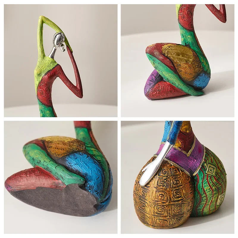 Nordic Colorful Abstract Modern Art Figurine