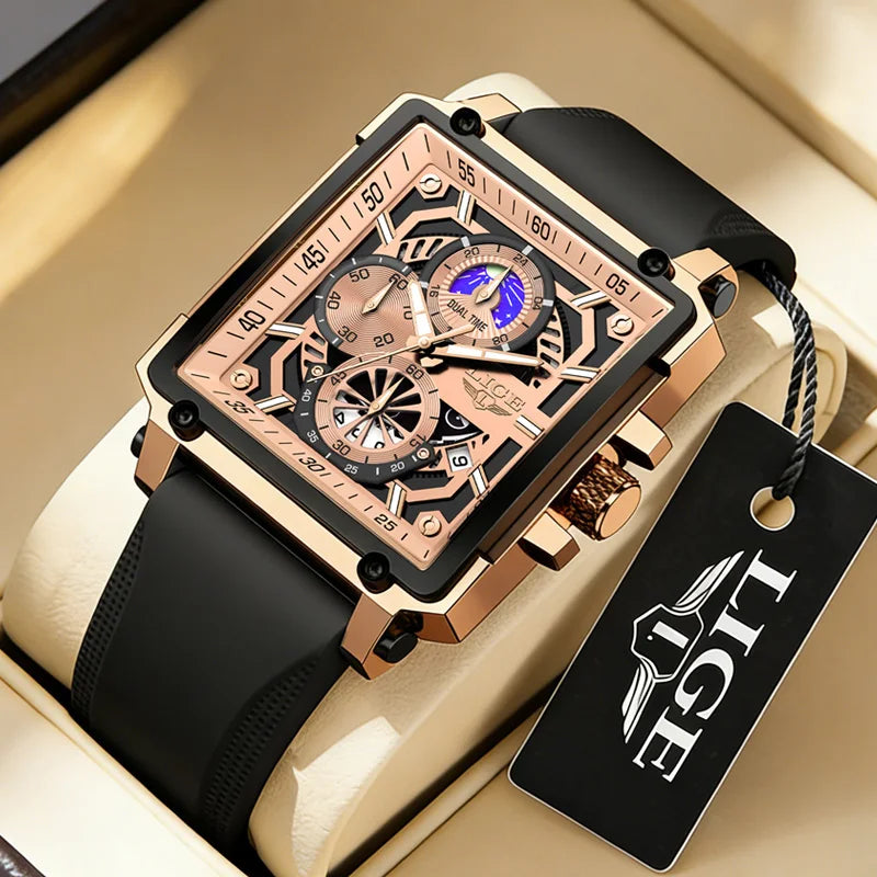 Chronograph Waterproof Square Mans Watch