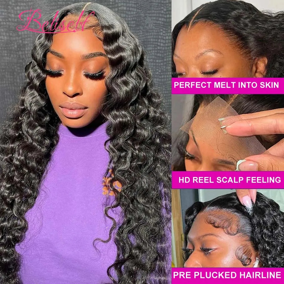 13×6 Loose Deep Wave HD Lace Front Wig