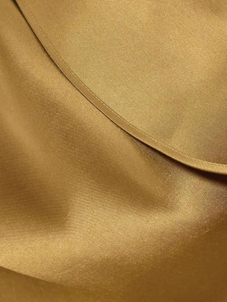 Falbala Layered Solid Color Evening Jumpsuits