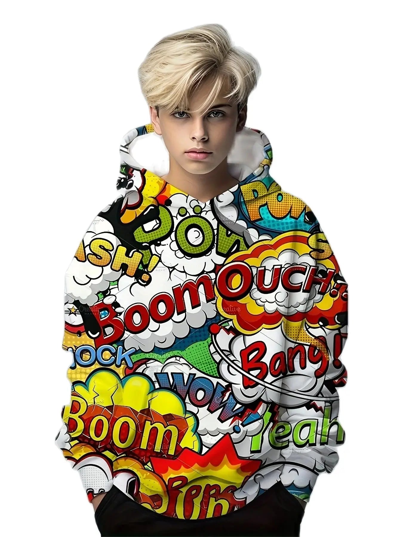 Hoodies Creative 3D Art Graffiti Sweatshirt