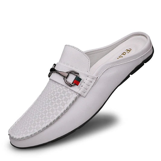 Moccasins Casual Italian Style Luxury Brand Half Loafers