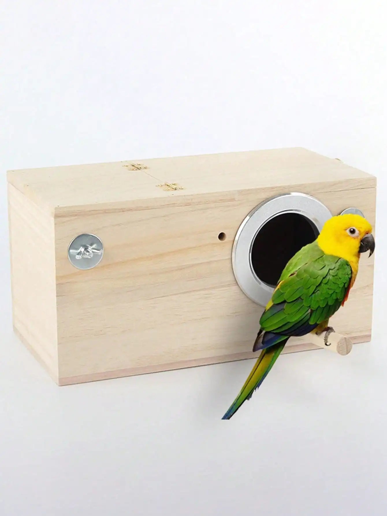 Parakeet Box Bird House Wood