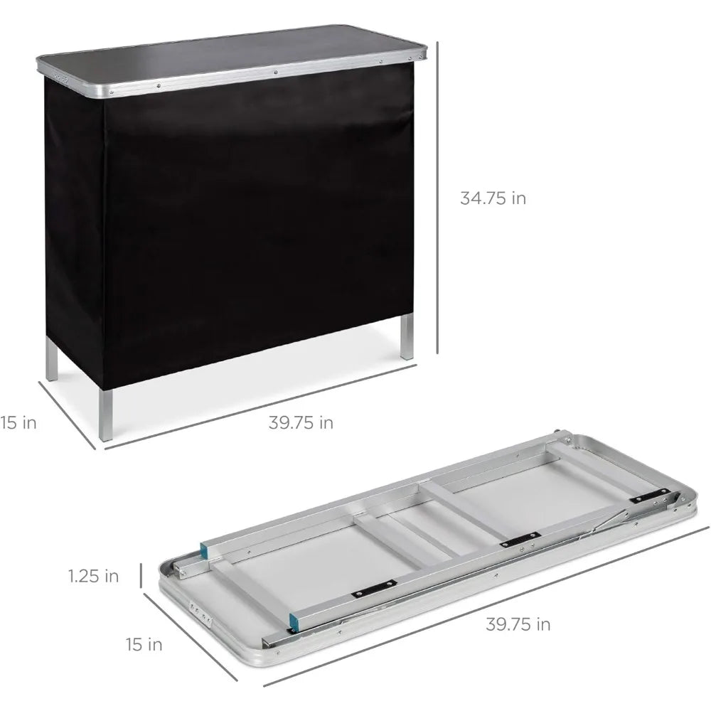 Portable Pop-Up Bar w/Carrying Case