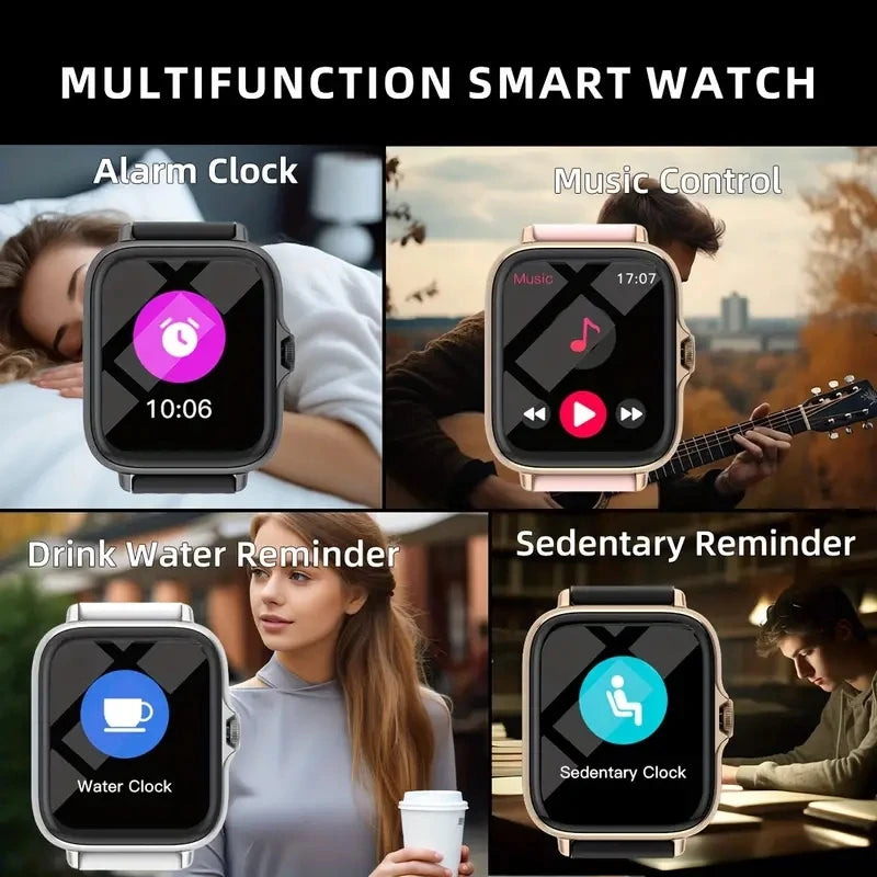 Smart watch compatible with Android and iPhone