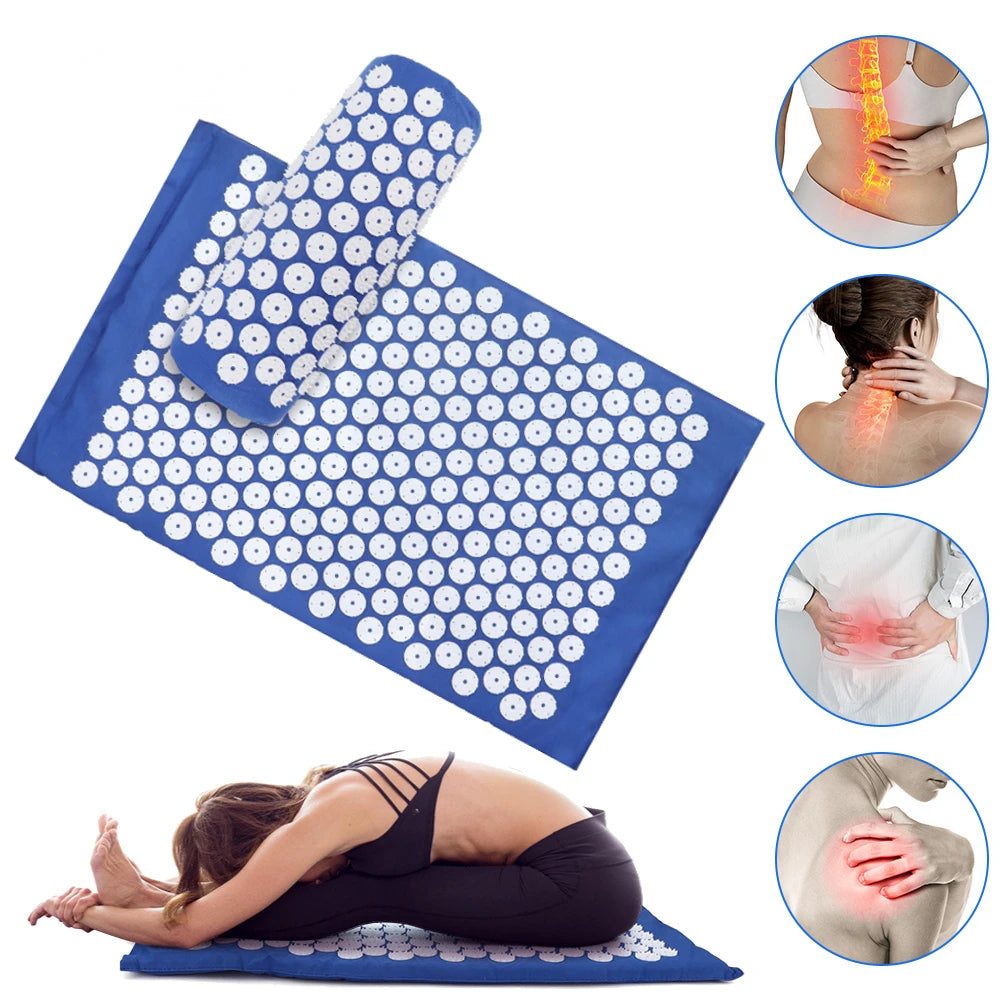 Massage Cushion Yoga Acupressure Mat Acupuncture Massage Mat Relieve Stree Back Body Pain Spike Mat Foot Massager Cushion