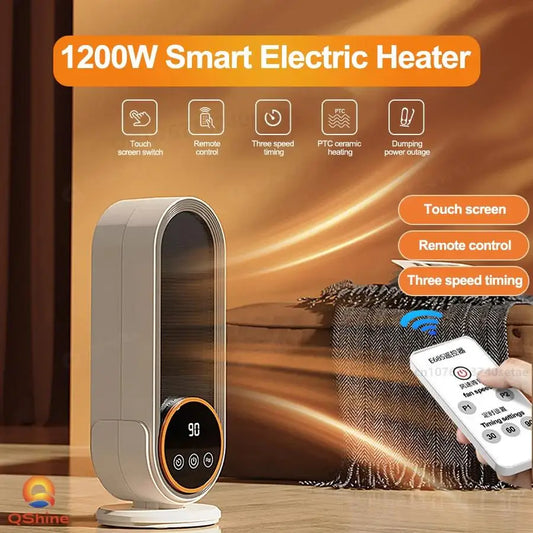 1200W Touch Screen Space Heater with Remote Control and Timing