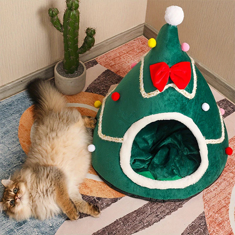 Christmas Bed Warm Cat House, Dog Habitat