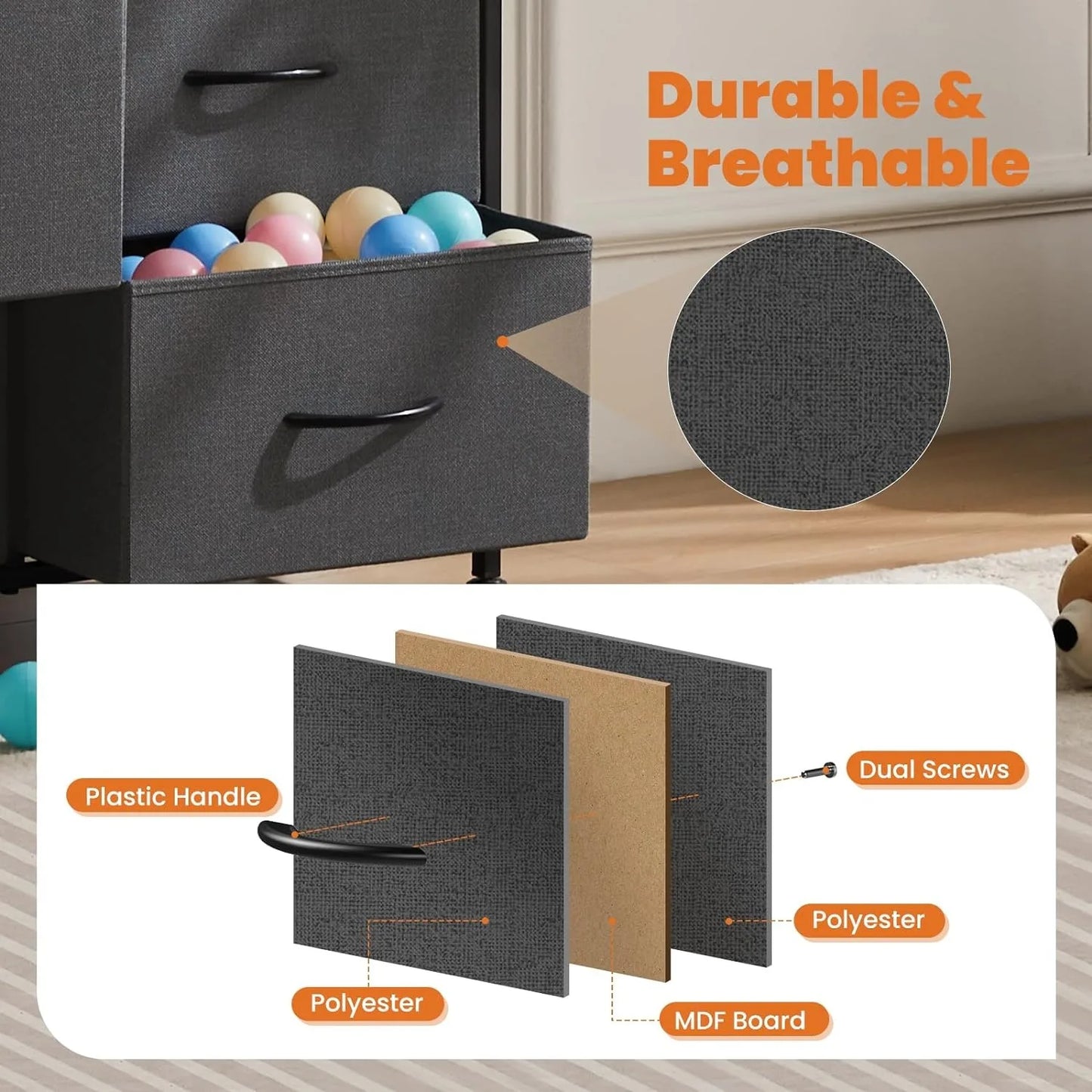 Organizer Storage Tower with 8 Drawers