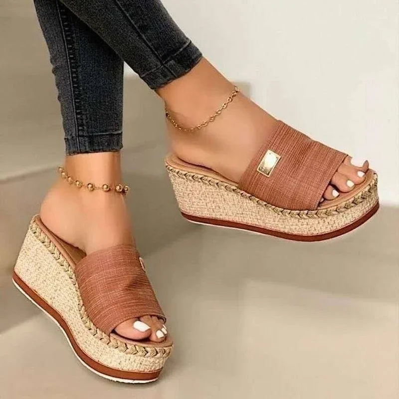 Womens Thick Bottom Casual Leisure Summer Wedges