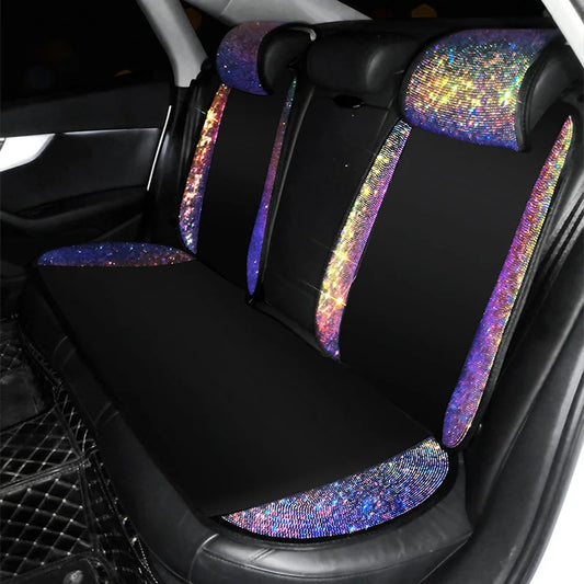 Ladies Car Interior Shiny Diamond Car Seat Cover