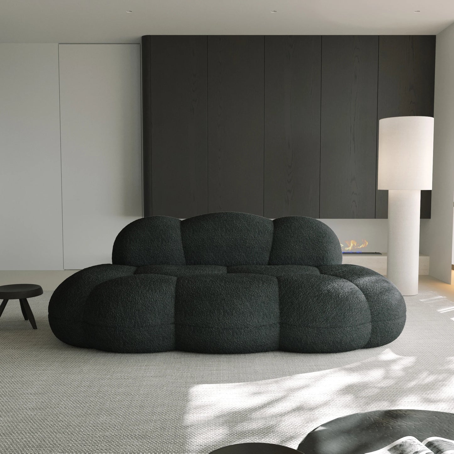 Modern Cloud Shaped Couches for Living Room Comfy Upholstered Cloud Shaped Leisure Sofa Couch for Bedroom Apartment