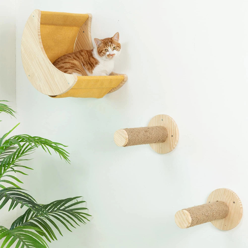 Cat Wall Climbing Shelves Moon Shaped