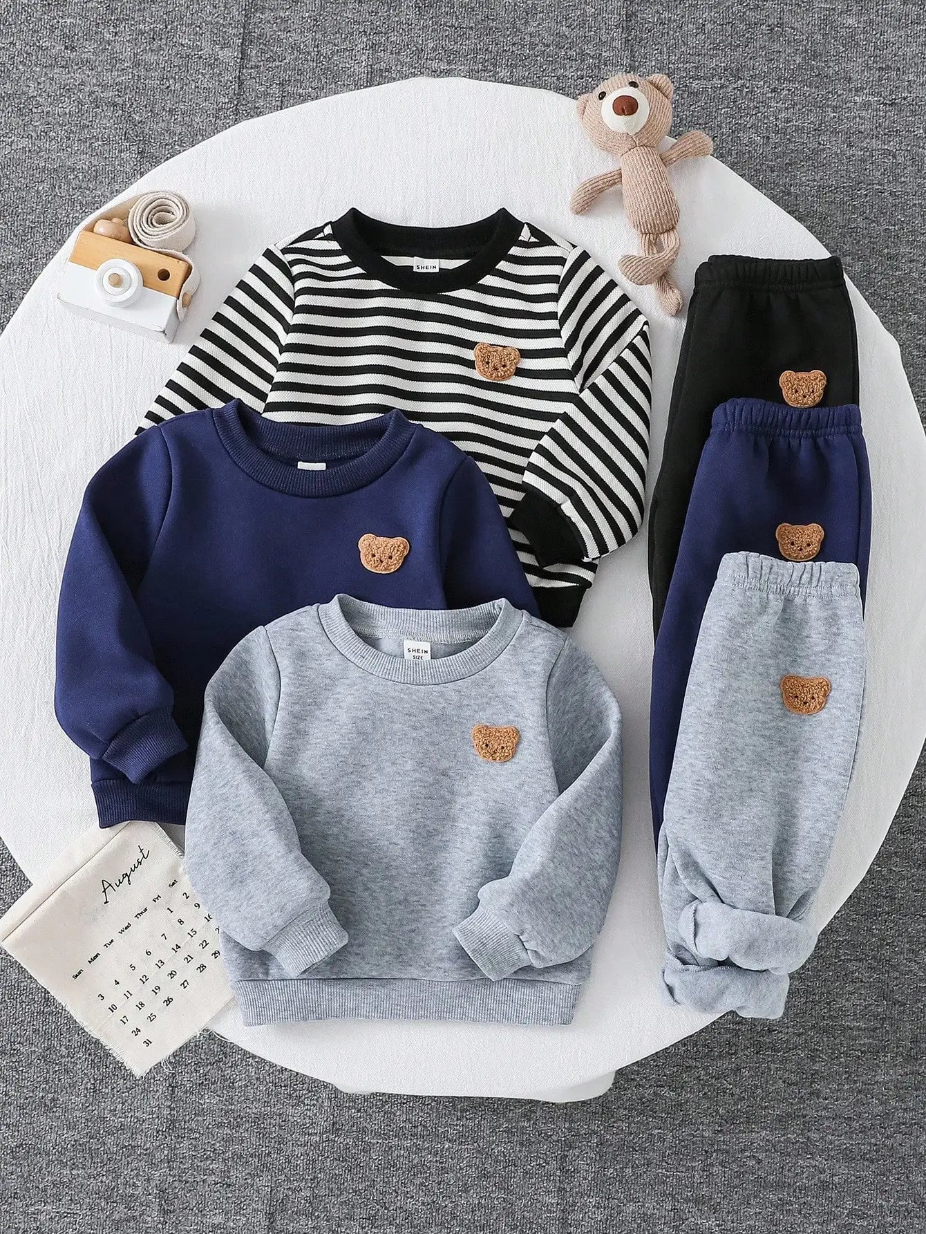 6pcs Set Baby Boy & Girl Cute Cartoon Outfits