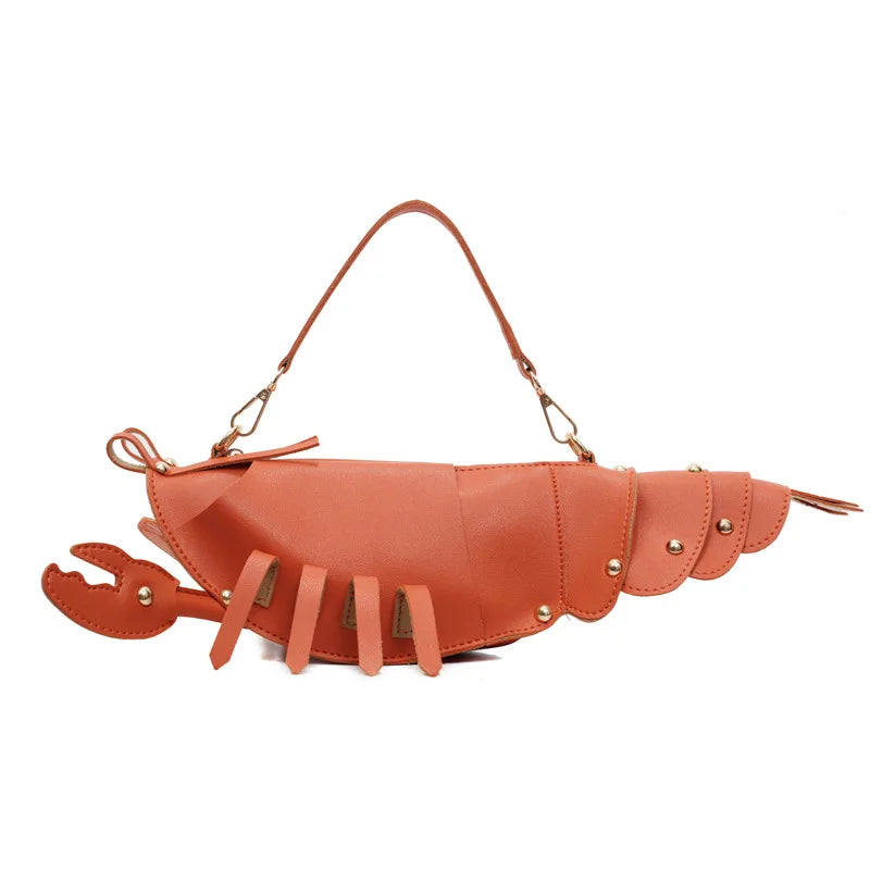 Lobster Shape Crossbody Bag Pu Leather