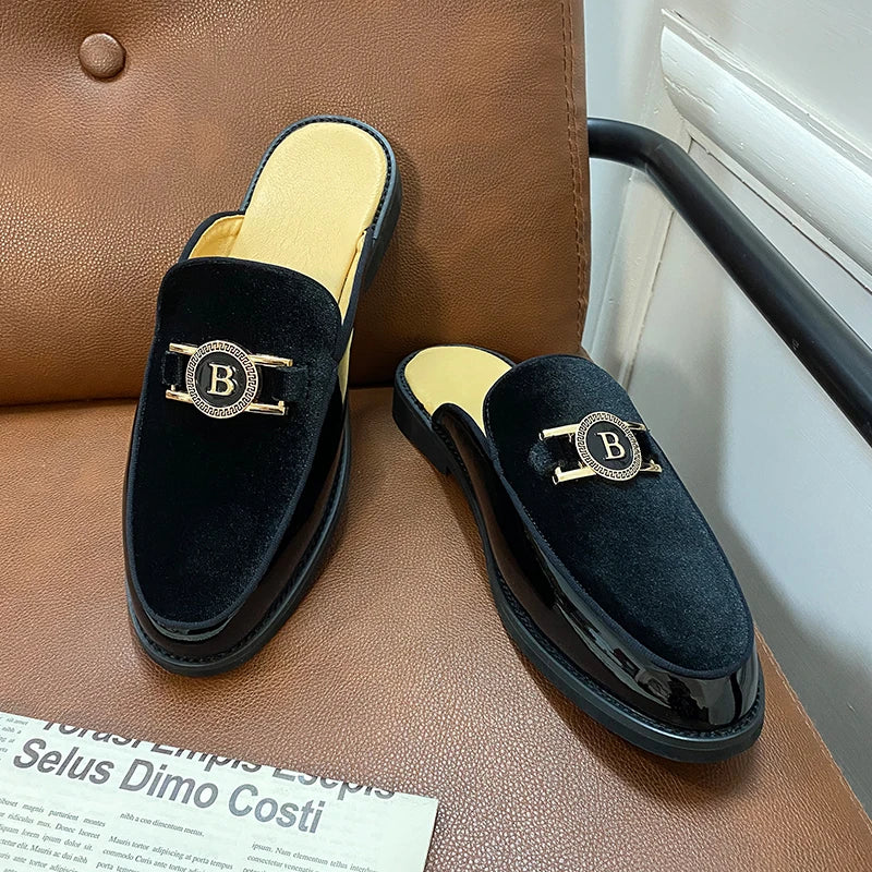 Black Mens Dress Sandals