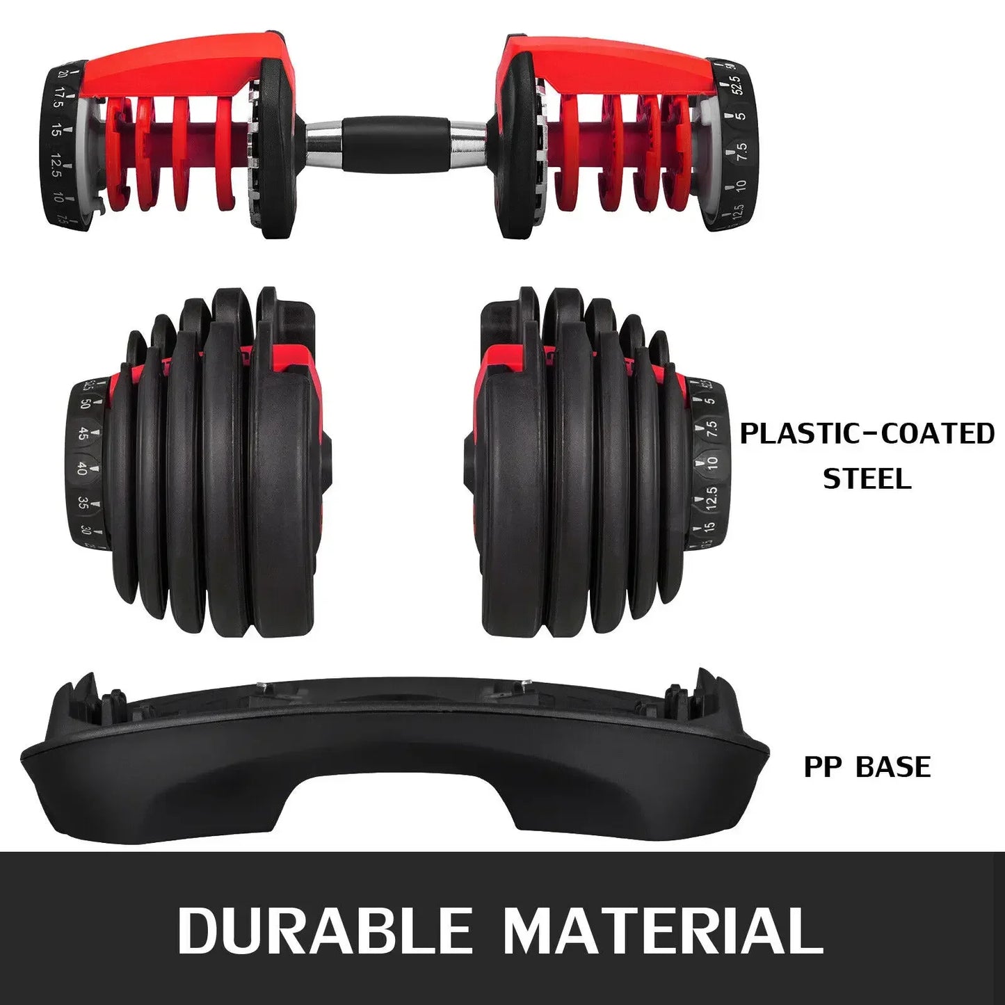24KG Adjustable Dumbbells Set